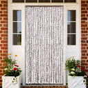vidaXL Vliegengordijn 90x220 cm chenille beige en lichtbruin
