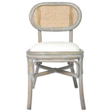 vidaXL Dining Chairs 2 pcs linen grey