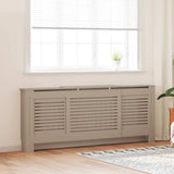 vidaXL Radiator Cover 112x19x81.5 cm MDF white