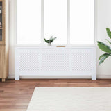 vidaXL Radiatorombouw 112x19x81,5 cm MDF wit