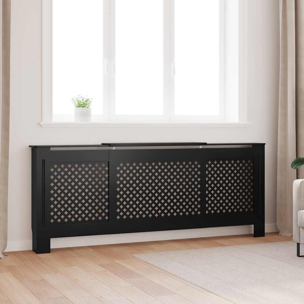 vidaXL Radiatorombouw 112x19x81,5 cm MDF wit
