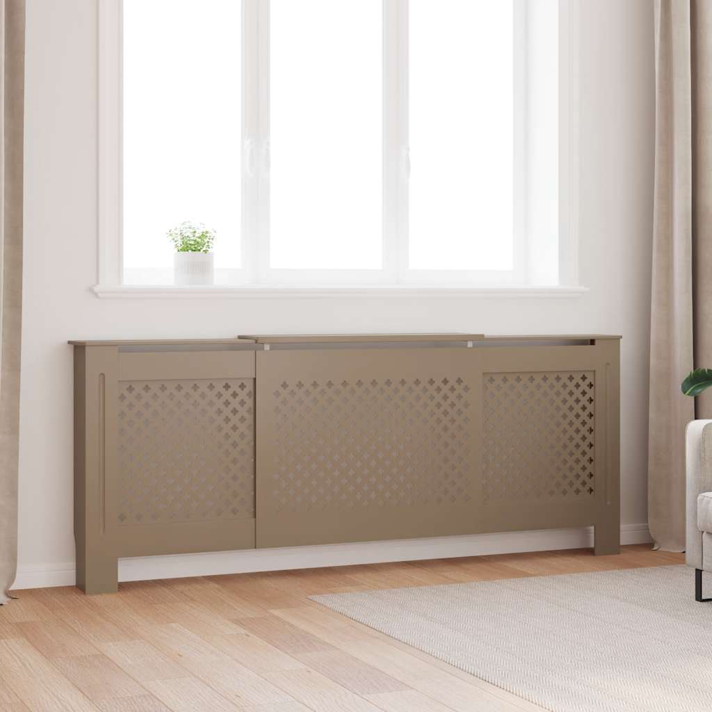 vidaXL Radiatorombouw 112x19x81,5 cm MDF wit