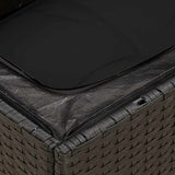 vidaXL 8-Piece Lounge Set with Cushions Poly Rattan Black