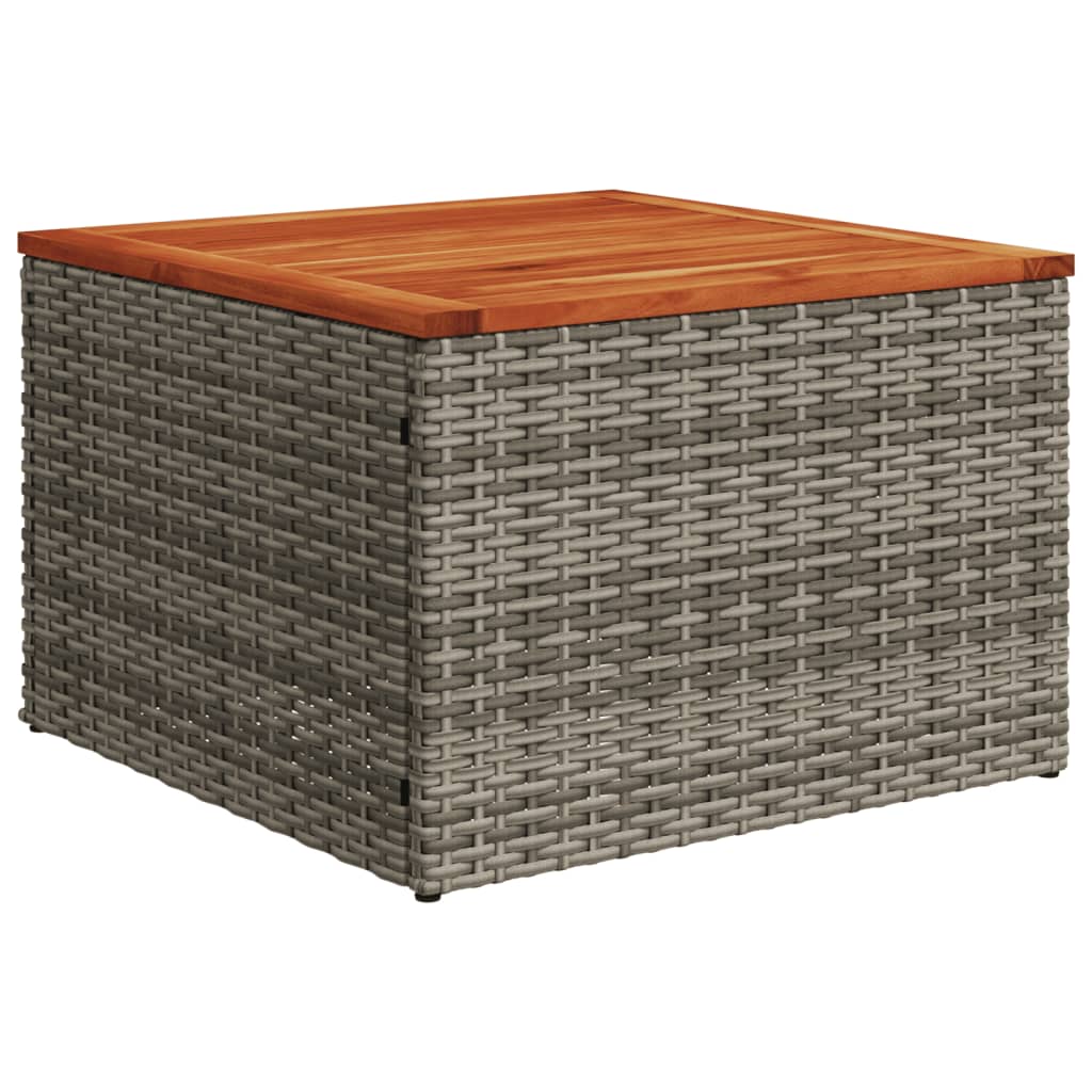 vidaXL 5-delige Loungeset met kussens poly rattan zwart