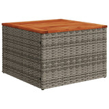 vidaXL 5-delige Loungeset met kussens poly rattan zwart