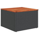 vidaXL 6-Piece Lounge Set with Cushions Poly Rattan Black