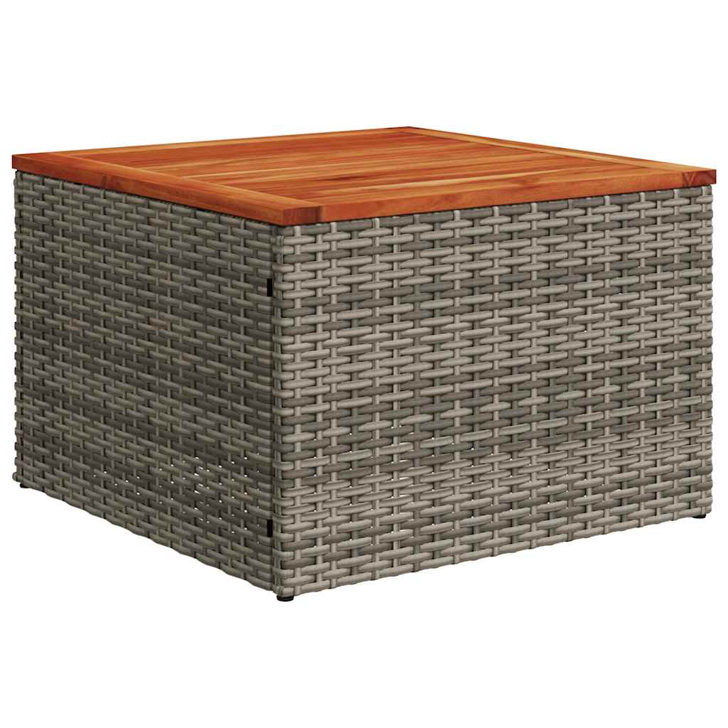 vidaXL 10-Piece Lounge Set with Cushions Poly Rattan Black