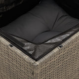vidaXL 8-delige Loungeset met kussens poly rattan zwart
