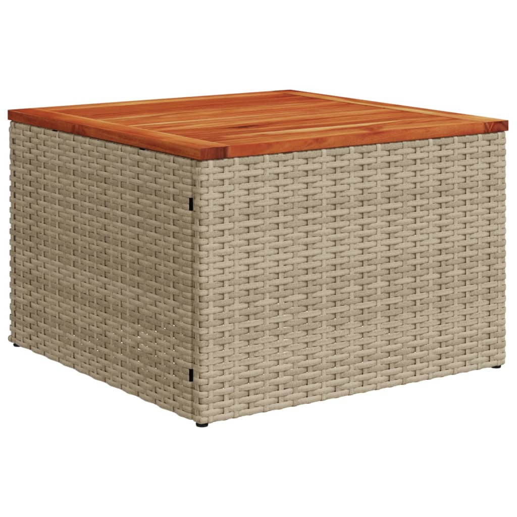 vidaXL 9-delige Loungeset met kussens poly rattan zwart