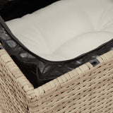 vidaXL 13-Piece Poly Rattan Garden Lounge Set with Cushions Black