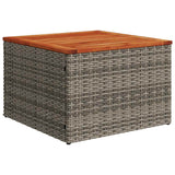 vidaXL 5-delige Loungeset met kussens poly rattan zwart