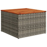 vidaXL 5-delige Loungeset met kussens poly rattan zwart