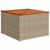 vidaXL 7-delige Loungeset met kussens poly rattan zwart