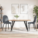 vidaXL Eetkamerstoelen 6 st fluweel blauw