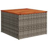 vidaXL 12-piece Lounge Set with Cushions Poly Rattan Grey