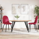 vidaXL Eetkamerstoelen 6 st fluweel blauw