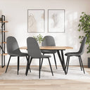 vidaXL Eetkamerstoelen 6 st fluweel blauw