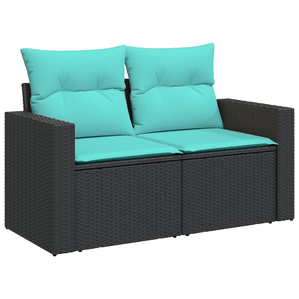 vidaXL 13-delige Loungeset met kussens poly rattan grijs
