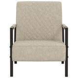 vidaXL Fauteuil kunstleer lichtgrijs