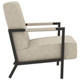 vidaXL Fauteuil kunstleer lichtgrijs