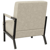 vidaXL Fauteuil kunstleer lichtgrijs