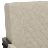 vidaXL Fauteuil kunstleer lichtgrijs