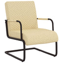 vidaXL Chair faux leather cream