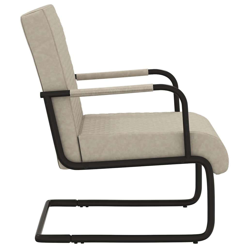 vidaXL Chair faux leather cream