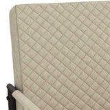 vidaXL Chair faux leather cream