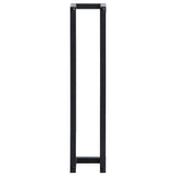 vidaXL Handdoekenrek 25x20x95 cm ijzer zwart