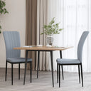 vidaXL Eetkamerstoelen 2 st fluweel donkergrijs