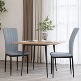 vidaXL Eetkamerstoelen 2 st fluweel donkergrijs