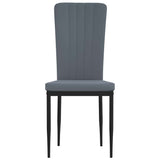 vidaXL Eetkamerstoelen 2 st fluweel donkergrijs