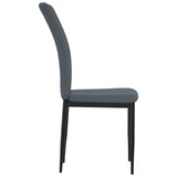 vidaXL Eetkamerstoelen 2 st fluweel donkergrijs