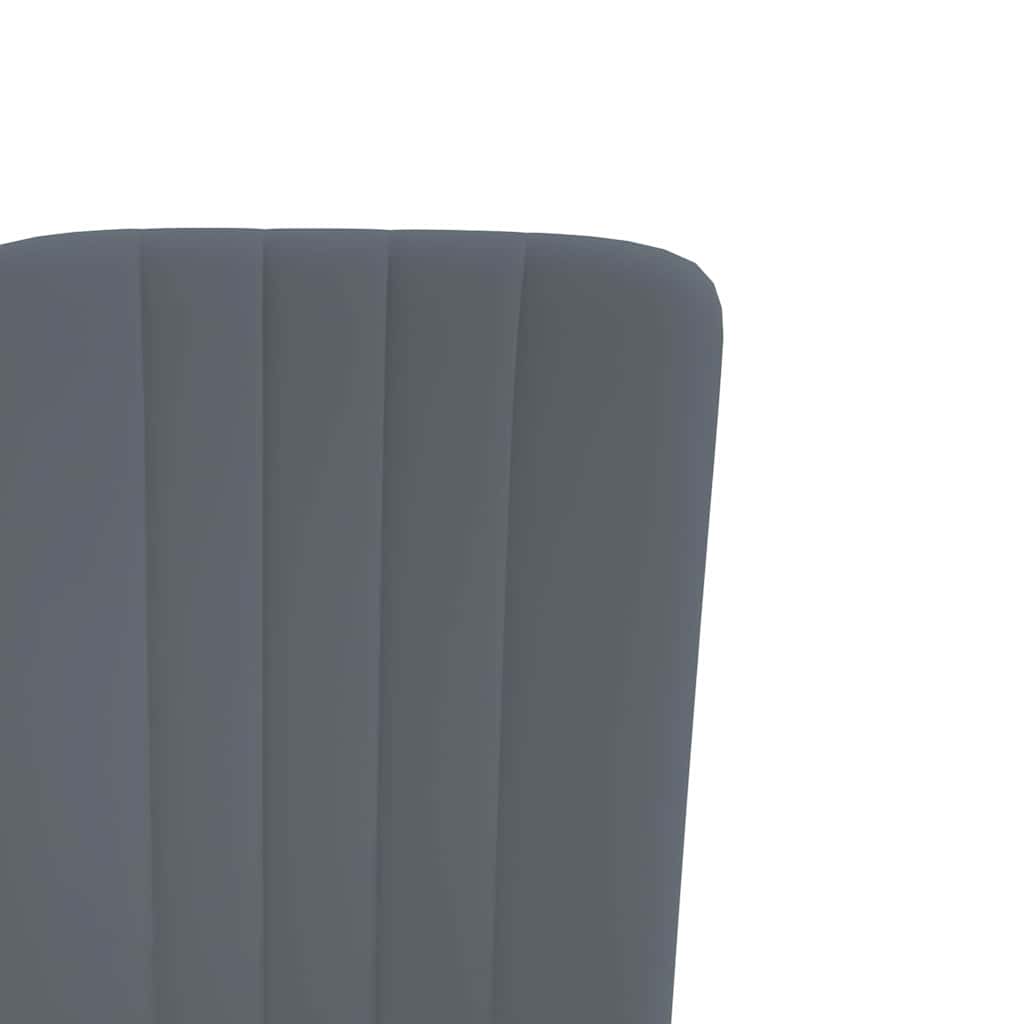 vidaXL Eetkamerstoelen 2 st fluweel donkergrijs