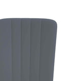 vidaXL Eetkamerstoelen 2 st fluweel donkergrijs
