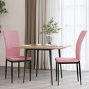 vidaXL Eetkamerstoelen 2 st fluweel donkergrijs