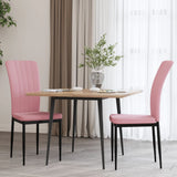 vidaXL Eetkamerstoelen 2 st fluweel donkergrijs