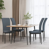 vidaXL Eetkamerstoelen 2 st fluweel donkergrijs