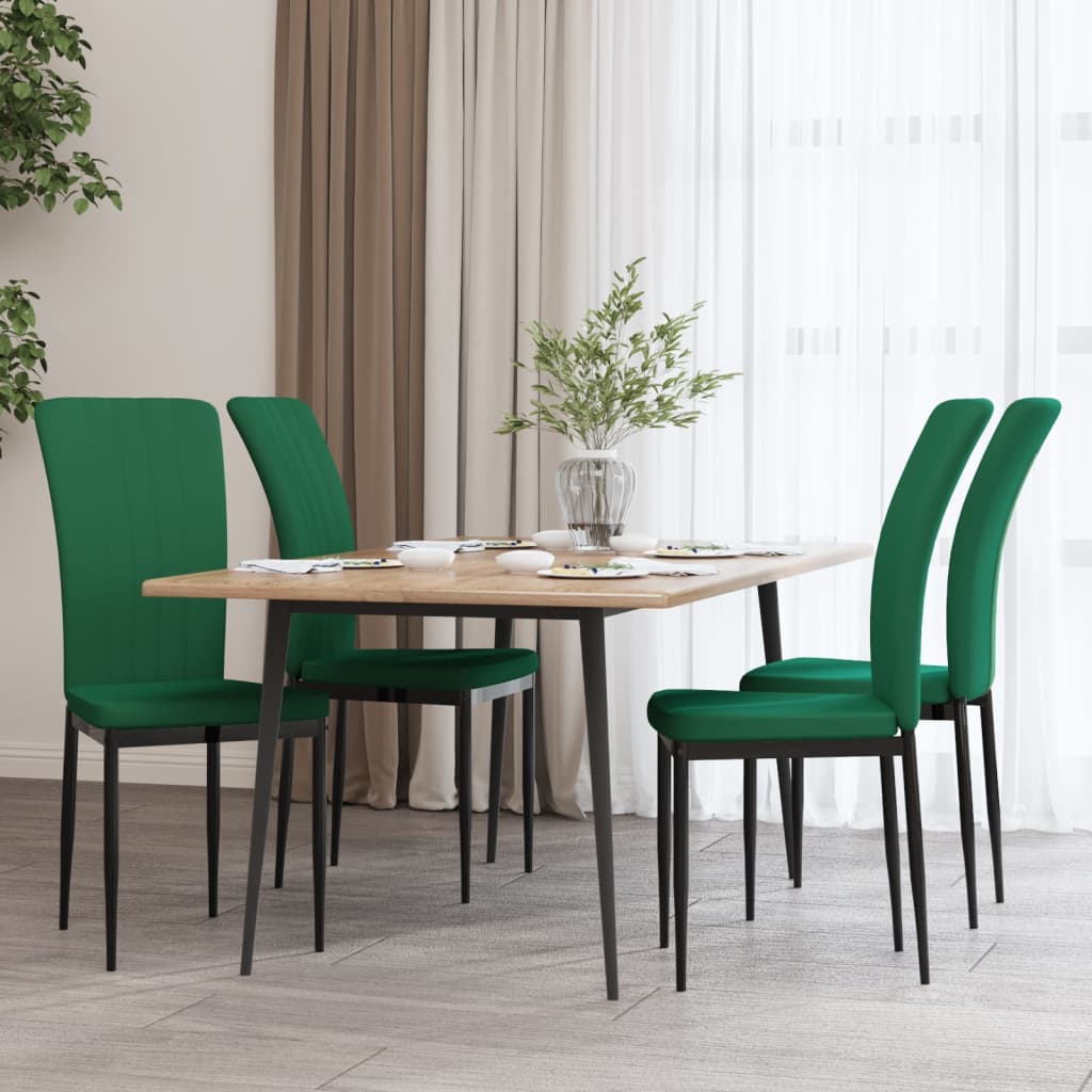 vidaXL Eetkamerstoelen 2 st fluweel donkergrijs