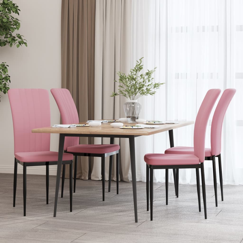 vidaXL Eetkamerstoelen 2 st fluweel donkergrijs