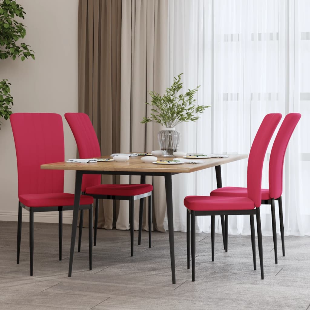 vidaXL Eetkamerstoelen 2 st fluweel donkergrijs
