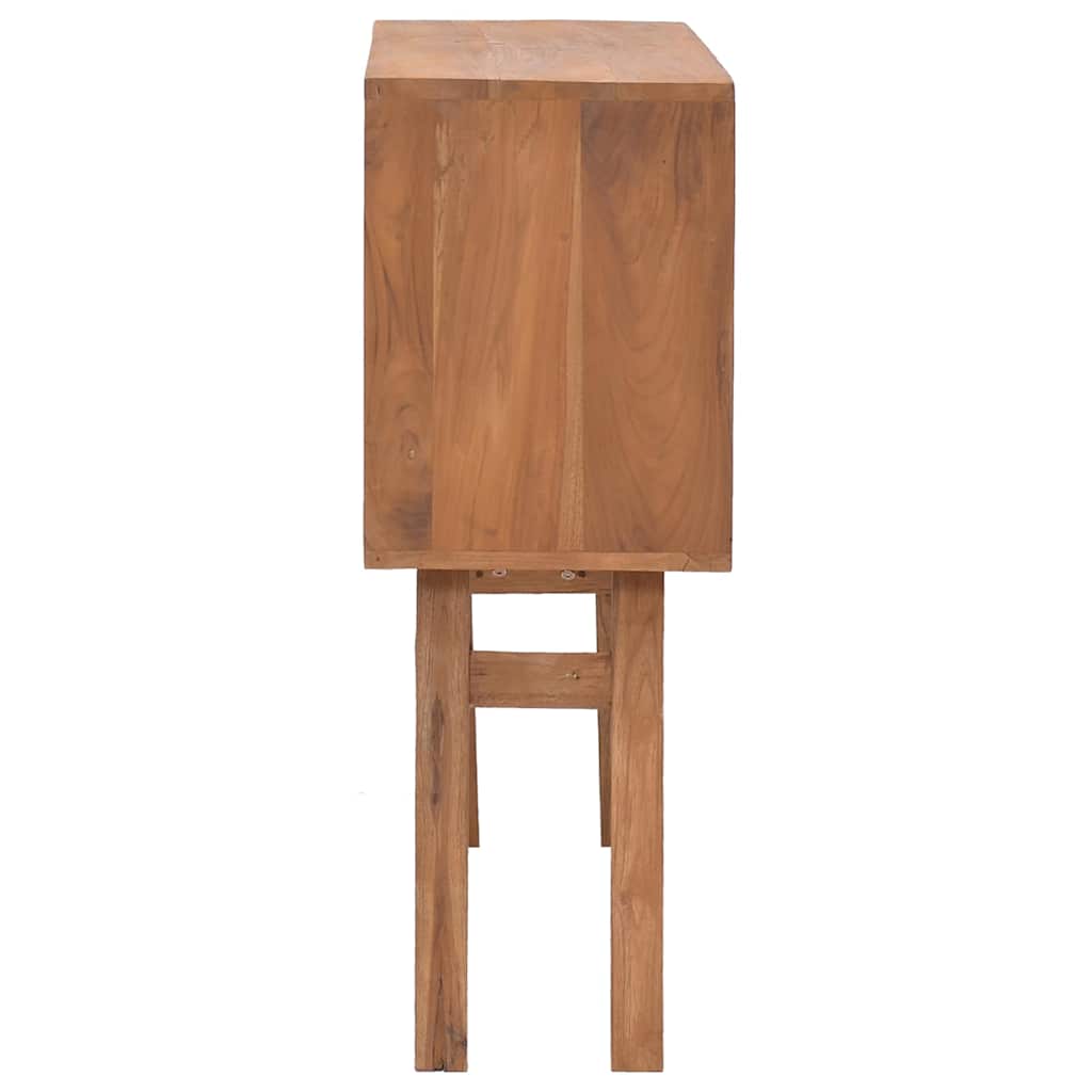 vidaXL Wandtafel 80x30x80 cm massief teakhout