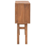 vidaXL Wandtafel 80x30x80 cm massief teakhout