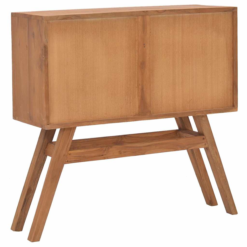 vidaXL Wandtafel 80x30x80 cm massief teakhout