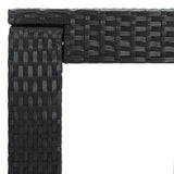vidaXL 3-delige Tuinbarset met kussens poly rattan grijs