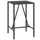 vidaXL 3-Piece Garden Bar Set with Cushions Poly Rattan Grey