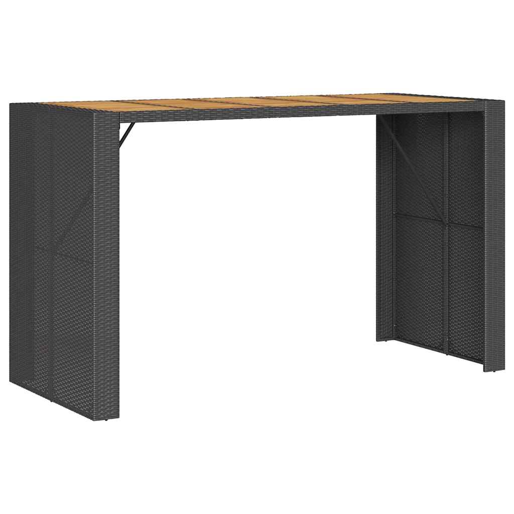 vidaXL 5-delige Tuinbarset met kussens poly rattan grijs
