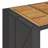 vidaXL 5-delige Tuinbarset met kussens poly rattan grijs