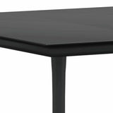 vidaXL Tuin Eettafel Set met kussen 3 pcs Zwart poly rattan